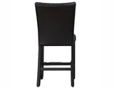 Artemis Black Vegan Leather Counter Height Chair, Set of 2 from Steve Silver - Luna Furniture
