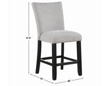 Artemis Gray Chenille Counter Height Chair, Set of 2 from Steve Silver - Luna Furniture