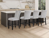 Artemis Gray Chenille Counter Height Chair, Set of 2 from Steve Silver - Luna Furniture