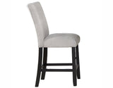 Artemis Gray Chenille Counter Height Chair, Set of 2 from Steve Silver - Luna Furniture