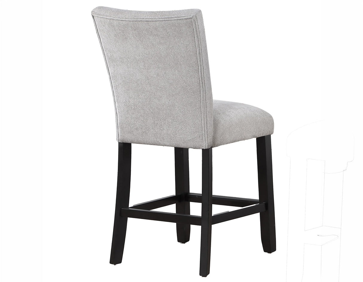 Artemis Gray Chenille Counter Height Chair, Set of 2 from Steve Silver - Luna Furniture