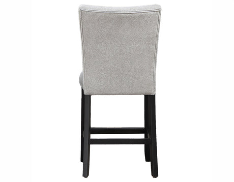 Artemis Gray Chenille Counter Height Chair, Set of 2 from Steve Silver - Luna Furniture