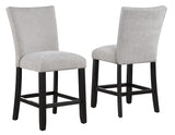 Artemis Gray Chenille Counter Height Chair, Set of 2 from Steve Silver - Luna Furniture