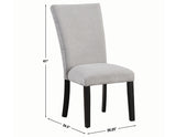 Artemis Gray Chenille Side Chair, Set of 2 from Steve Silver - Luna Furniture
