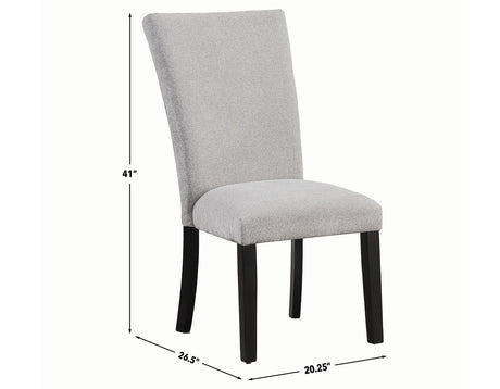 Artemis Gray Chenille Side Chair, Set of 2 from Steve Silver - Luna Furniture