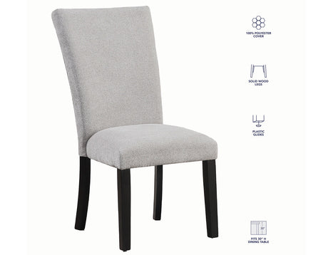Artemis Gray Chenille Side Chair, Set of 2 from Steve Silver - Luna Furniture