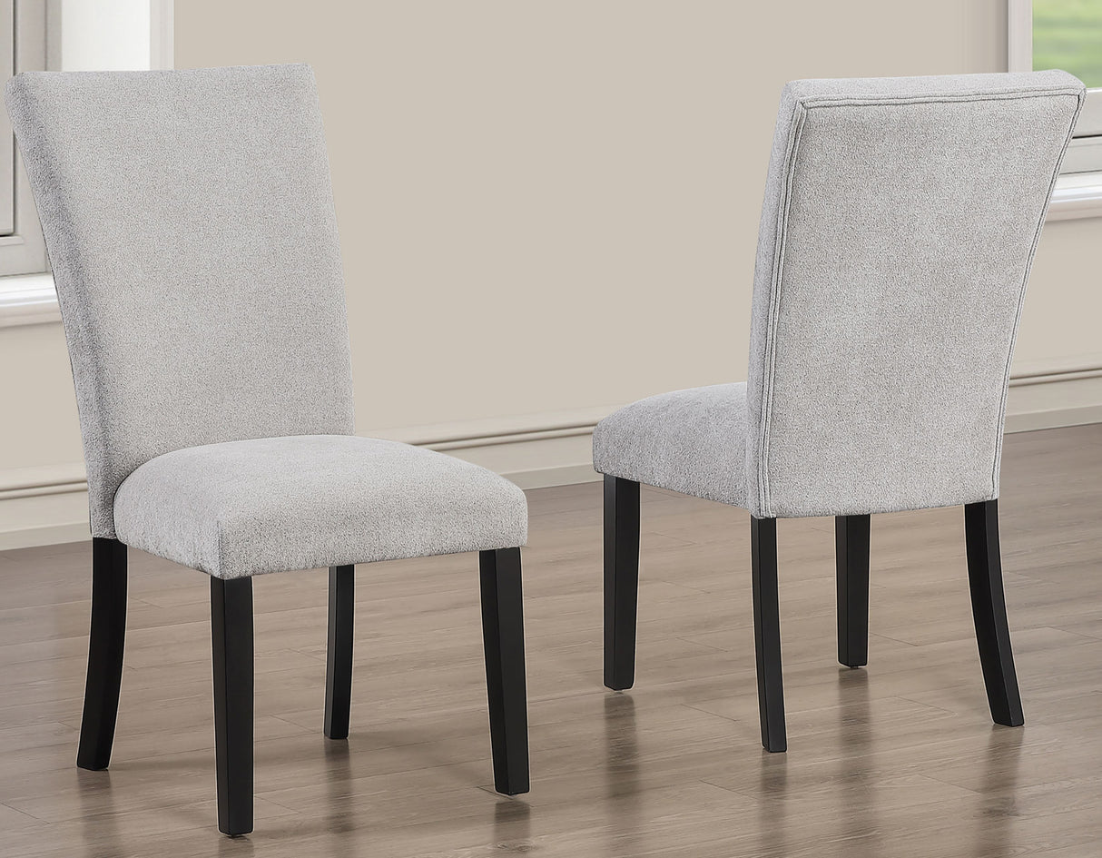 Artemis Gray Chenille Side Chair, Set of 2 from Steve Silver - Luna Furniture