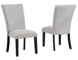 Artemis Gray Chenille Side Chair, Set of 2 from Steve Silver - Luna Furniture