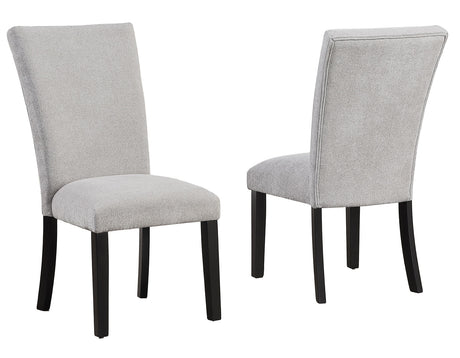 Artemis Gray Chenille Side Chair, Set of 2 from Steve Silver - Luna Furniture