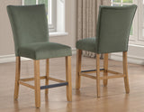 Artemis Green Velvet Counter Height Chair, Set of 2 from Steve Silver - Luna Furniture