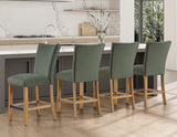 Artemis Green Velvet Counter Height Chair, Set of 2 from Steve Silver - Luna Furniture