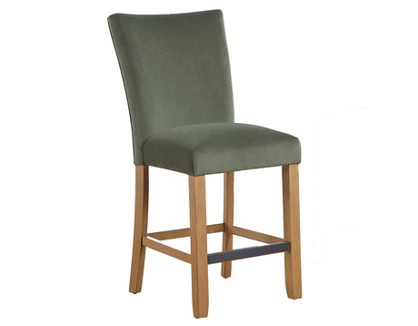 Artemis Green Velvet Counter Height Chair, Set of 2 from Steve Silver - Luna Furniture