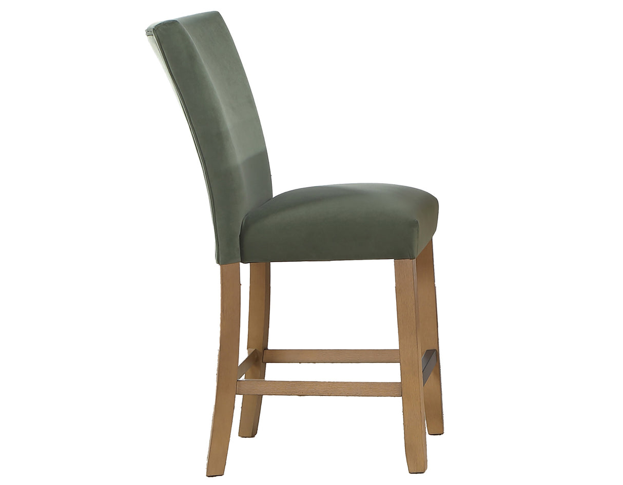 Artemis Green Velvet Counter Height Chair, Set of 2 from Steve Silver - Luna Furniture