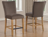 Artemis Brown Velvet Counter Height Chair, Set of 2 from Steve Silver - Luna Furniture
