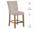 Artemis Beige Chenille Counter Height Chair, Set of 2 from Steve Silver - Luna Furniture
