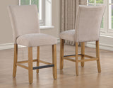 Artemis Beige Chenille Counter Height Chair, Set of 2 from Steve Silver - Luna Furniture