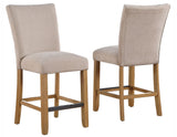 Artemis Beige Chenille Counter Height Chair, Set of 2 from Steve Silver - Luna Furniture