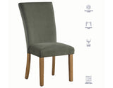 Artemis Green Velvet Side Chair, Set of 2 from Steve Silver - Luna Furniture