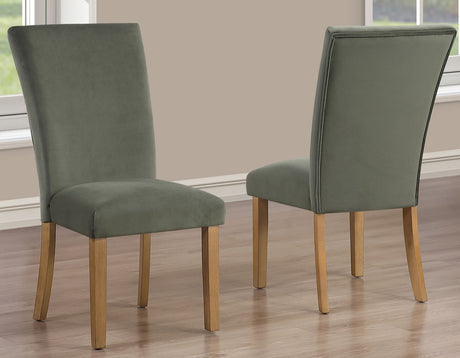 Artemis Green Velvet Side Chair, Set of 2 from Steve Silver - Luna Furniture