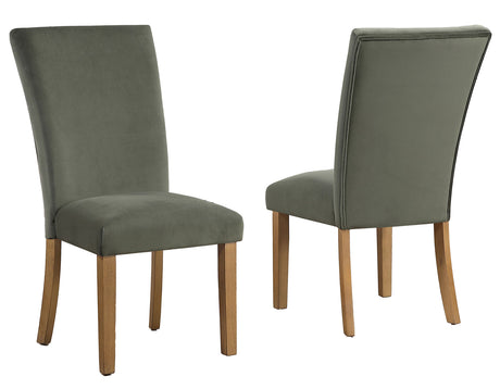Artemis Green Velvet Side Chair, Set of 2 from Steve Silver - Luna Furniture