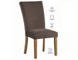 Artemis Brown Velvet Side Chair, Set of 2 from Steve Silver - Luna Furniture