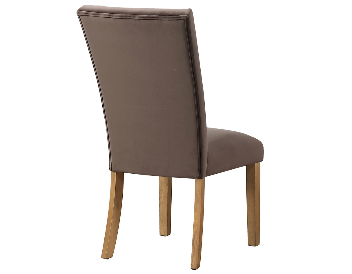Artemis Brown Velvet Side Chair, Set of 2 from Steve Silver - Luna Furniture