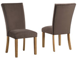Artemis Brown Velvet Side Chair, Set of 2 from Steve Silver - Luna Furniture