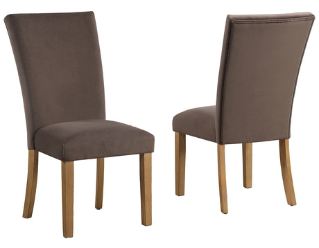 Artemis Brown Velvet Side Chair, Set of 2 from Steve Silver - Luna Furniture