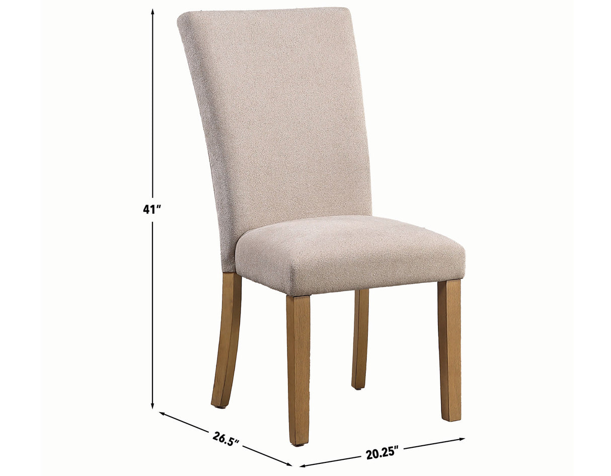 Artemis Beige Chenille Side Chair, Set of 2 from Steve Silver - Luna Furniture