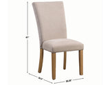 Artemis Beige Chenille Side Chair, Set of 2 from Steve Silver - Luna Furniture