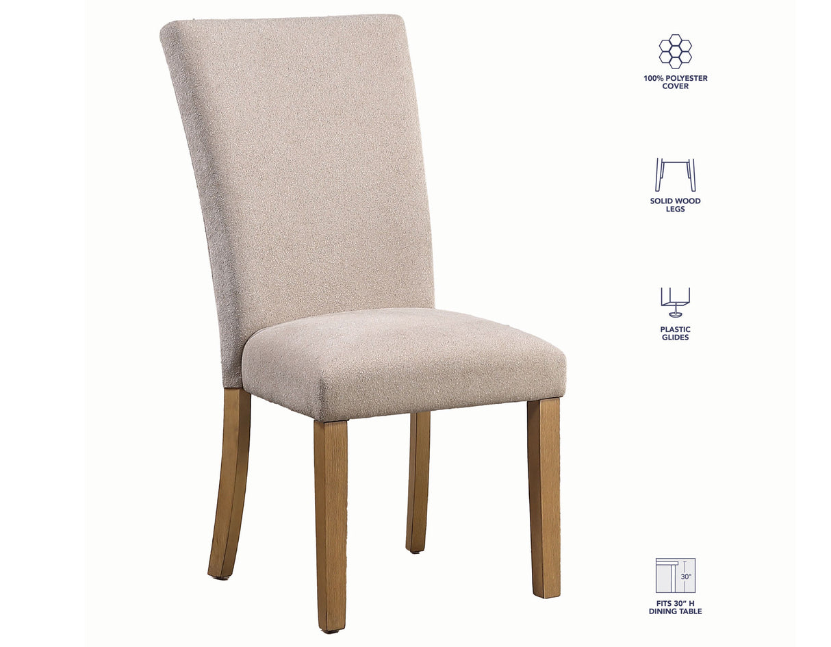 Artemis Beige Chenille Side Chair, Set of 2 from Steve Silver - Luna Furniture