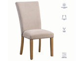 Artemis Beige Chenille Side Chair, Set of 2 from Steve Silver - Luna Furniture