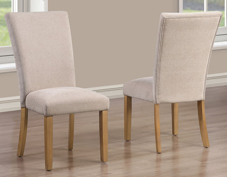 Artemis Beige Chenille Side Chair, Set of 2 from Steve Silver - Luna Furniture