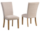 Artemis Beige Chenille Side Chair, Set of 2 from Steve Silver - Luna Furniture
