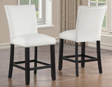 Artemis White Vegan Leather Counter Height Chair, Set of 2 from Steve Silver - Luna Furniture