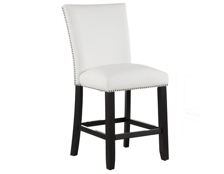 Artemis White Vegan Leather Counter Height Chair, Set of 2 from Steve Silver - Luna Furniture