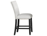 Artemis White Vegan Leather Counter Height Chair, Set of 2 from Steve Silver - Luna Furniture