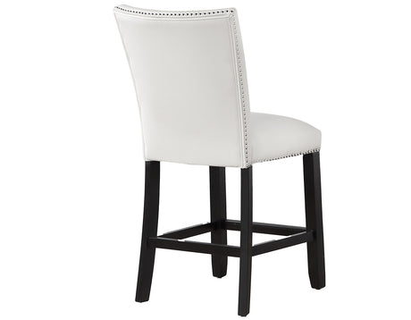Artemis White Vegan Leather Counter Height Chair, Set of 2 from Steve Silver - Luna Furniture