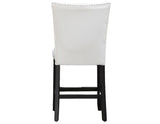 Artemis White Vegan Leather Counter Height Chair, Set of 2 from Steve Silver - Luna Furniture