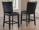 Artemis Black Vegan Leather Counter Height Chair, Set of 2 from Steve Silver - Luna Furniture