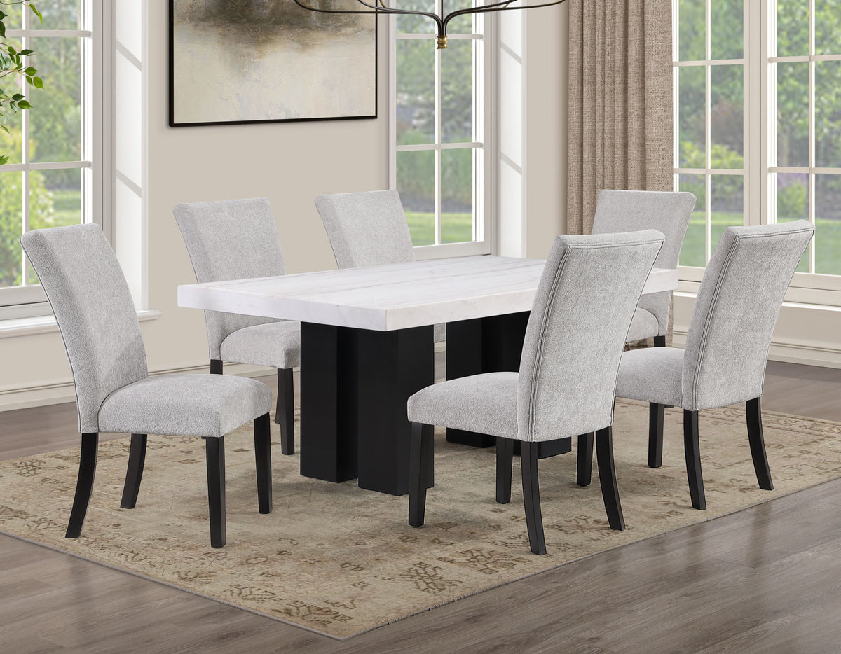 Artemis White/Gray Dining Room Set from Steve Silver - Luna Furniture