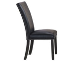 Artemis Black Vegan Leather Cover Side Chair, Set of 2 from Steve Silver - Luna Furniture