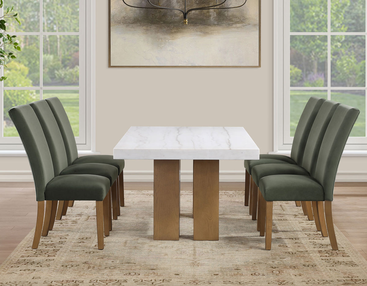 Artemis White/Green Dining Room Set from Steve Silver - Luna Furniture