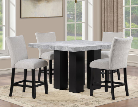 Artemis Gray Chenille Counter Height Chair, Set of 2 from Steve Silver - Luna Furniture