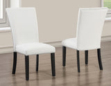 Artemis White Vegan Leather Cover Side Chair, Set of 2 from Steve Silver - Luna Furniture