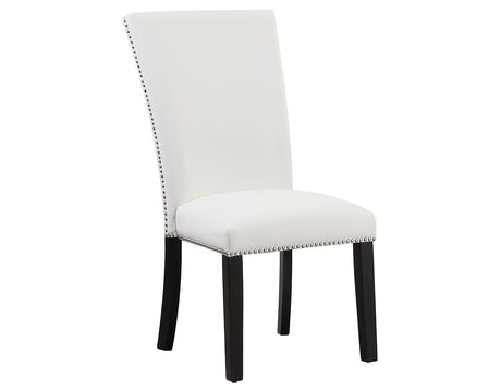 Artemis White Vegan Leather Side Chair, Set of 2 from Steve Silver - Luna Furniture