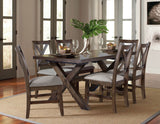 Astoria Mocha 62-80″ Dining Table with 18-inch Leaf from Steve Silver - Luna Furniture