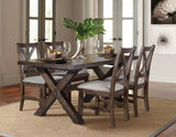 Astoria Mocha 62-80″ Dining Table with 18-inch Leaf from Steve Silver - Luna Furniture
