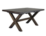 Astoria Mocha 62-80″ Dining Table with 18-inch Leaf from Steve Silver - Luna Furniture