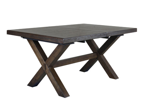 Astoria Mocha 62-80″ Dining Table with 18-inch Leaf from Steve Silver - Luna Furniture